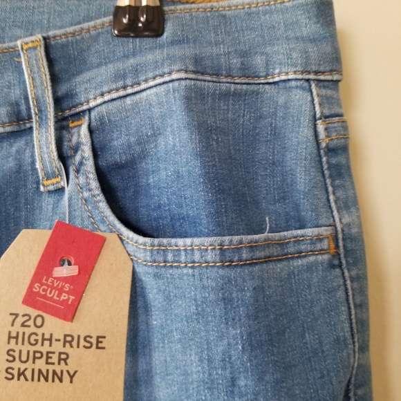 LEVIS 720 High Rise Super Skinny Denim Jeans - Picture 10 of 16